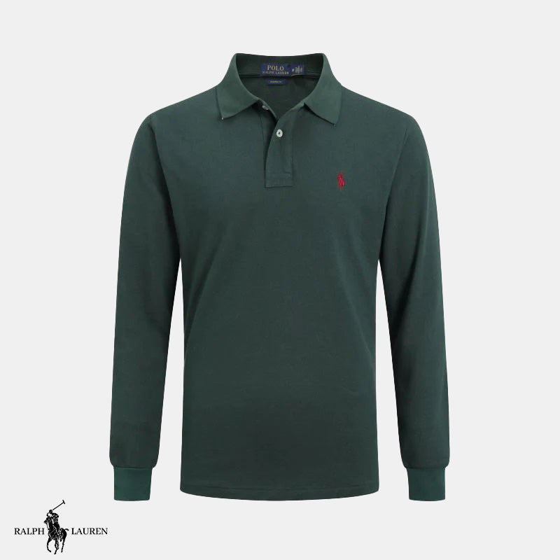 Long-Sleeve Polo